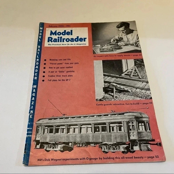 1954, 1955, 1956 Model Railroader Magazines Lot of 4 - Picture 5 of 12